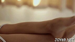 Teen babe stuffs pussy with dildos in solo masturbation