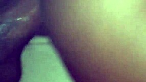 Thick ebony ass pounded hard from behind by amateur black cock