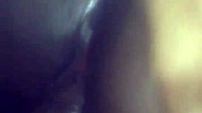 Thick ebony ass pounded hard from behind by amateur black cock
