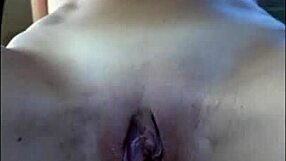 amateur couple feels intense pleasure during car anal