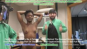 Werde Krankenschwester Stacy Shepard und trickse Rina Arem! Nach wilder Nacht zurückgelassen, lade sie zu Doktor Tampas Ort in Florida ein.