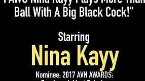 Nina Kayy Teases Big Black Cock with Blowjob and Riding