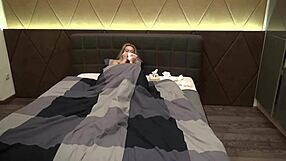 Rough blonde and step sister masked fuck fest