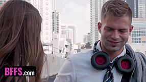 Bffs in freeuse foursome orgy scene