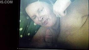 BBW wife takes huge cum facial