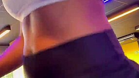 Me Melei Gets Excited Watching This Petite Pornstar With Perfect Tits At The Gym