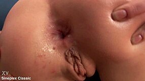 Russian Babe Licks and Gapes Ass in Anal Creampie Scene