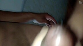 wife sucks cuckold's nipple to make him cum while talking about fucking gym instructor on the street