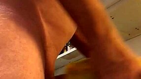 Shaved papaya pussy teased in solo masturbation, building to homemade cumshot climax.