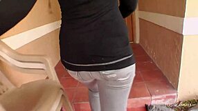 blonde babe riding in cowgirl position