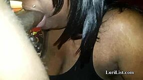 Sexy Ebony Girlfriend Sucks Black Cock in POV Blowjob