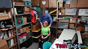 Divine Petite Teen 18+ Shoplifter Bounces On Shop Owner's Meaty Cock In Reality Pussy Play