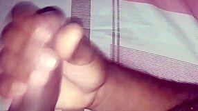 Brazilian teen jerks off and cums hard in POV facial