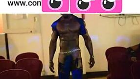 hey, that freak really sucks that male stripper in this wild orgy scene