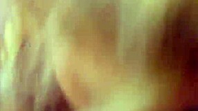 Blonde mature woman in lingerie enjoys oral and cum play