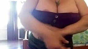 latina dancer flaunts fat pussy and big tits