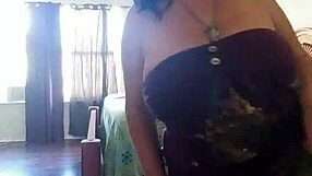 latina dancer flaunts fat pussy and big tits