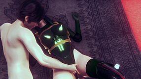 Analingus and Fingering Tsuyu Asui Until Explosive Orgasm in 3D Animation