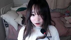 BJ Korea Cantik dalam Stoking Jaring Kelihatan seperti Dux