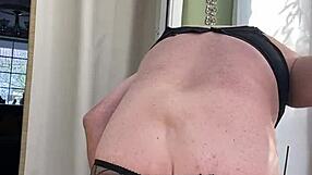 while fucking my tight arsehole in the kitchen