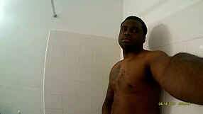 Watch her stroke massive black cock to cum!