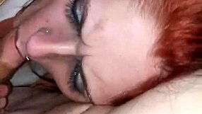 Cheyann Performs Sloppy Blowjob on Cock in Lingerie, Exposing Sexy Ass