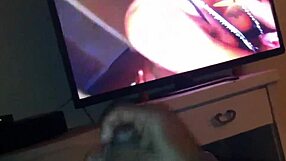 Black man strokes big hard cock to cum