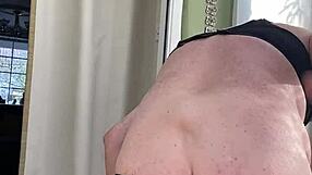 while fucking my tight arsehole in the kitchen