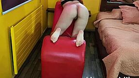 She masturbates and reveals her open vagina with natural tits