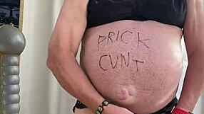 while fucking my tight arsehole in the kitchen