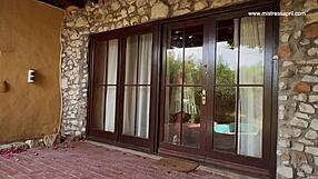 Mistress April dominates her owned slut with deepthroat and anal fisting in the toilet.