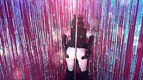 dirty milf cop strips on pole