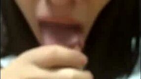 Trans performer delivers sloppy blowjob in casting interview