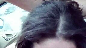 Coworker offers deepthroat for ride home, cheating slut swallows cock