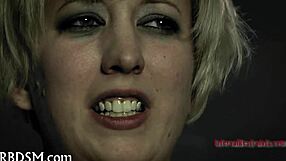 Cute Girl Bound in Bondage Restraints for Play