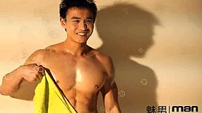 Exploring the Meili series with model 224 in a casual gay modeling session.