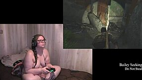 Naked Gamer Tackles The Last Of Us Part 3 With Intense Focus And Strategy