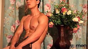 Exploring the Meili series with model 224 in a casual gay modeling session.