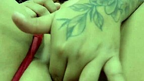 Latina Prostitute Fingers Juicy Tattooed Mexican Pussy