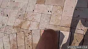 teen cheerleaders hanging out with their cronies in a group pov