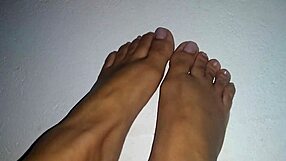 Beautiful Feet Fetish with Horny Cute Girl