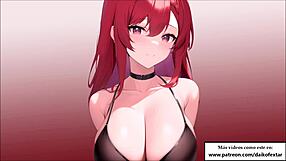 Spanish hentai slave obeys bdsm cum instructions in roleplay game