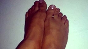 Beautiful Feet Fetish with Horny Cute Girl