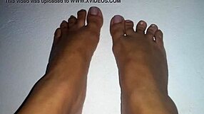 Beautiful Feet Fetish with Horny Cute Girl