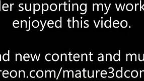 Горячая мачеха друга соблазняет в 3D-комиксе, часть 2