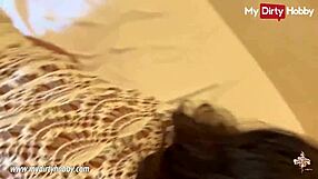 During the honeymoon, a german husband indulges in dirty anal cheating with petite amateurs, leading to creampie ecstasy.