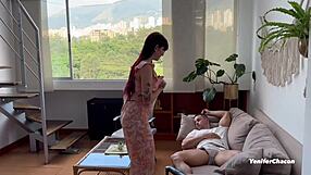 big dick pounds my ass hard in the airbnb apartment