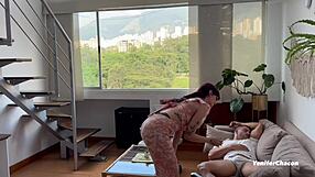 big dick pounds my ass hard in the airbnb apartment