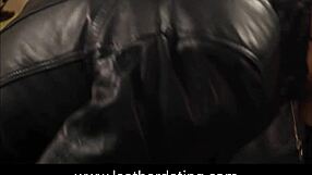 Hey, check out this milf rocking a long leather skirt and boots! Wanna see her kinky side?