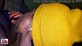 Naija girl swallows cum in blowjob